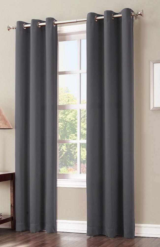 Rèm vải màu than - Rèm cửa màu than - Blackout Curtains - Charcoal